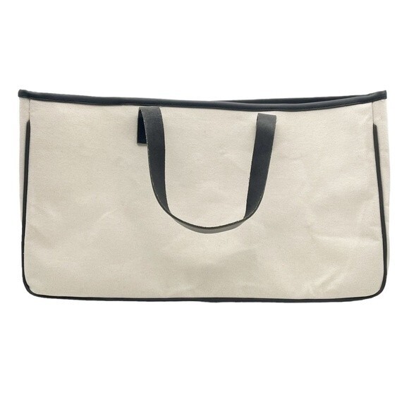 Santa Barbara Design Co Tote Canvas & Leather Sleepover Double Handled Tote Bag - Picture 2 of 11